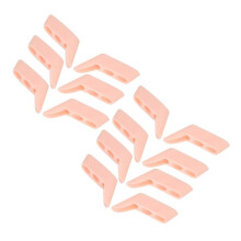 7 Pairs of 3-Hole Little Toe Separators, Hallux Valgus Toe Corrector, SEBS Separation Tool