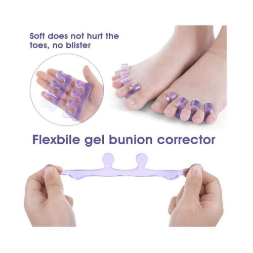Toe Separators - Not Specified - 4pcs - Flexible Gel - Reusable - Comfortable 2
