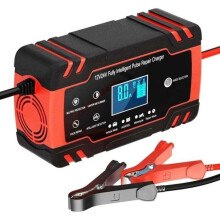 2 pezzi Caricabatterie, Booster e Cavi di Avviamento, Caricabatterie Intelligente 12V/24V 8A, Mantenitore Automatico della Batteria