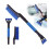 2 in 1 Car Scraper with Snow Brush for Car, Windscreen Scraper, Removable Long Ice Scraper with Handle. 1