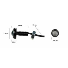 8x 12V LED-remlichten 10W rood dagrijlicht Eagle Eye auto motorfiets 160-220Lm