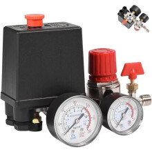 90–120 PSI 4-Port-Einphasen-Druckschalter für Luftkompressoren mit Manometern zur schnellen Druckreduzierung 2