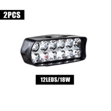 2 fari anteriori a lungo raggio con proiettore spot, luci da lavoro per moto 12V, lampade fuoristrada per auto, ATV, SUV, camion e