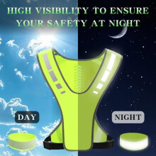 High Visibility Reflective Vest, Reflective Vest and Bracelet, Fluorescent Safety Jacket, Fluorescent Reflective Clothing