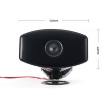 Wireless electronic siren, 12V, 7 tones, 130dB, loud car alarm, police alarm, fire siren, horn [91A86BD]