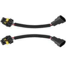 2 Stück 9005/9006 Nebelscheinwerfer-Verlängerungskabelbaumstecker-Adapter Autozubehör, einfach