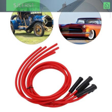 High-performance 8mm silicone spark plug wire set for classic 4-cylinder cars,