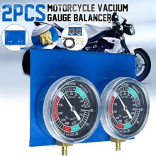 Kraftstofftank, 2 * Motorradvergaser-Vakuummeter-Synchronisationswerkzeug, W-Kit neuer Schlauch und