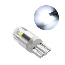 10 stuks witte T10 3030 2SMD LED-autolampen voor grootlicht, LED-positielichten, LED-knipperlichten voor 's nachts (wit licht)