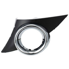 Chromen afdekking voor de linker mistlamp, mistlampframe, grille, auto-accessoires voor de 207 Sport 2006-2009 PZCC