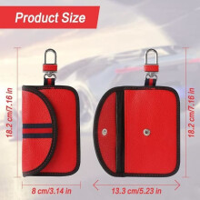 2 stuks anti-RFID autosleutelhoesjes, signaalblokkerende hoesjes, RFID-signaalblokkerende hoesjes voor autosleutels
