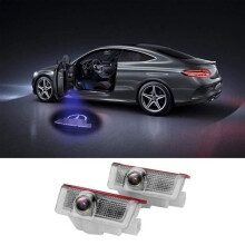 Letouch 2 pezzi Illuminazione d'ingresso a LED per portiera auto Proiettore laser Lampada di cortesia di benvenuto Luce ombra logo