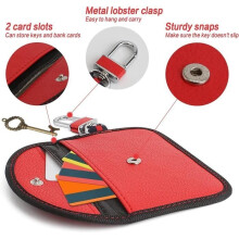 2 Pcs Anti-RFID Car Key Pouch, Signal Blocking Pouch Bag, RFID Signal Blocking Pouches for Car Keys