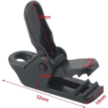 Lot de 50 clips noirs pour tente, pinces coupe-vent pour auvent, clips en plastique pour tentes de camping, fixation sécurisée pour