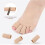 12 Pieces Corn Plasters for Feet - Cuttable Silicone - Toe Protector - Brown Brown TOE SEPARATOR 3