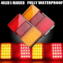 2 x 12V 40LED Rückfahrscheinwerfer für Boot, Auto, Anhänger und LKW