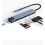INF Typ-C Hub-Adapter mit 8 Ports, Grau 3