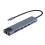 INF Type-C Hub Adapter with 8 Ports Gray 4