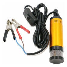 Tauchpumpe, 12-V-Tauchpumpe zum Pumpen von Wasser, Dieselkraftstoff, 38-mm-Ölförderpumpe