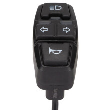DK336 3-in-1 Motorcycle Handlebar Switch, Turn Signal, Horn, Light Switch, IPX4 Waterproof for Bicycle/Vehicle