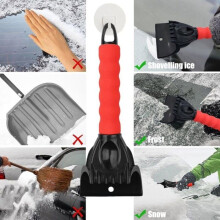 1 Stück Eiskratzer für Autos, Schneeentferner, Scheibenkratzer, Fensterkratzer, Scheibenabzieher