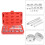 Wheel bearing tool kit - Puller tool - Aluminum - Silver color - 14 adapters 2