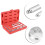 Wheel bearing tool kit - Puller tool - Aluminum - Silver color - 14 adapters 3