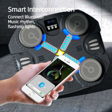 Children's Bluetooth LED Music Boxing Machine with Digital Display, Interactive Musical Boxing Machine, Connected Punching Ball