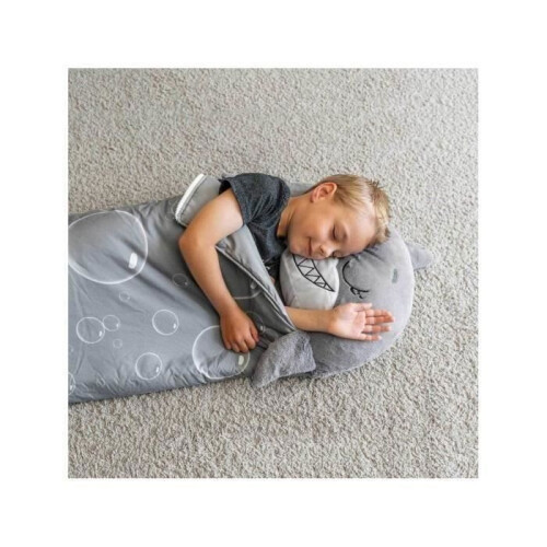 Ohlala Sleeping Bag with Comfortable and Soft Pillow for Children 135*50cm - Grey 2