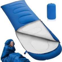 Sleeping Bag - JINZDASU - 210x75 cm - 3 Seasons - Waterproof - 250 g/m² Cotton