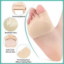 Metatarsal Cushion Sleeve, Shoe Cushion Foot Comfort Plantar Cushions Heel Socks (EU 40-45)