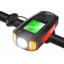 ZVD Bike Light - USB Rechargeable 300LM - Speedometer - Anti-theft Alarm - 5 Light Modes