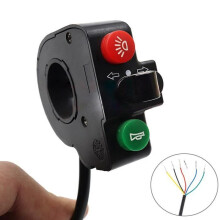 Interruttore luce monopattino elettrico, clacson, interruttore, combinazione on/off, bicicletta, componenti per mountain bike