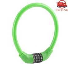 ESTANK 4-Digit Combination Bike Lock, Bicycle Lock Cable, High Security Anti-Theft Bike Cable, 4-Digit Combination Bike Lock, Sport