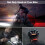USB Charging Bicycle Headlight - Black - For Visibility - IP44 Waterproof - 120dB Horn 4