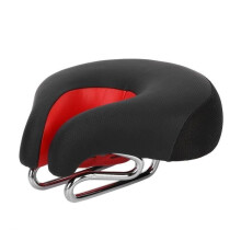 Fdit Ergonomic Mountain Bike Saddle Seat, Noseless Bicycle Saddle Cushion, Red