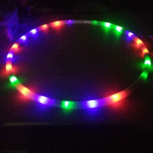 Kleurveranderende LED-hoepels, meerdere oplichtende hoepels voor volwassenen en kinderen, veelkleurige danshoepels - 60 cm