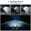 USB Charging Bicycle Headlight - Black - For Visibility - IP44 Waterproof - 120dB Horn 2