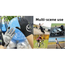 Winddichte Fahrradhandschuhe – Marke – Modell – Schwarz – Größe M – Touchscreen-kompatibel und rutschfest