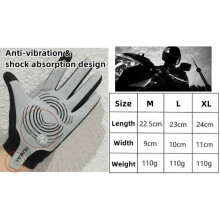 Guanti da ciclismo antivento - Marca - Modello - Nero - Taglia M - Compatibili con touchscreen e antiscivolo