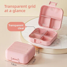 Organisateur de pilules de voyage portable en 2 pièces, boîte à pilules de voyage, étui à médicaments de voyage pour les voyages et