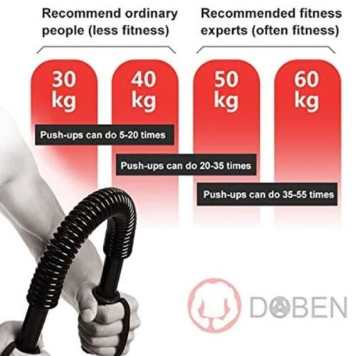 Ελατηριωτή μπάρα - QIQIQI - 30 kg - Αντιολισθητική - Ατσάλινη - Βολική για οικιακή χρήση 1