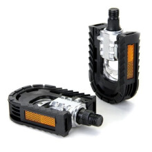 Pair of black plastic folding bicycle pedals - TOMOUNT - Unisex - Cyclocross