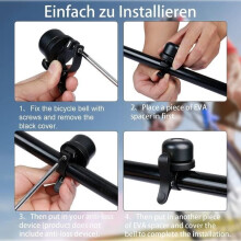 Campanello per bicicletta Airtag - TRAHOO - Nero - Mountain Bike - Antifurto