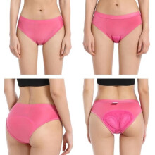 Pantaloncini da ciclismo da donna - Imbottitura in gel 3D - Rosa - Traspiranti e ad asciugatura rapida