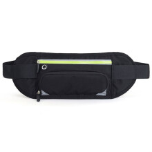 Black Waterproof Sports Waist Bag/Running Belt