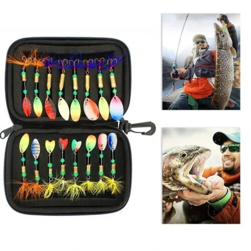 Angelköder-Set, Forellen- und Barschangeln, Blinker, Spinner, künstliche Köder, Hardbaits, Spinnerbaits, Swimbaits 1