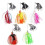 Spinnerbait-Angelköder, 5 Stück Spinnerbaits, Spinner-Angelköder, Barsch- und Lachs-Spinnerbait 1