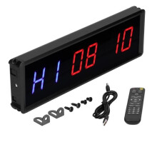 Tbest Gym Timer, Multifunction LED Interval Timer Wall-mounted for Individual Home Fitness Training for Group sport timer