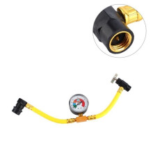 R134a Refrigerant Charge Gauge Recharge Adapter Hose